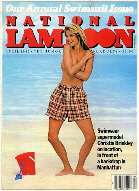 National Lampoon Magazine April 1983 Christie Brinkley Photo 36992546 Fanpop