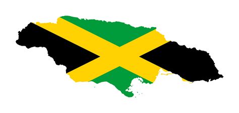 Large Flag Map Of Jamaica Jamaica North America Mapsland Maps Of The World