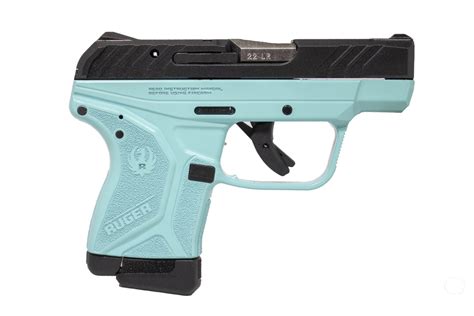 Ruger Lcp Ii Lite Rack 22lr Rimfire Pistol With Turquoise Frame And