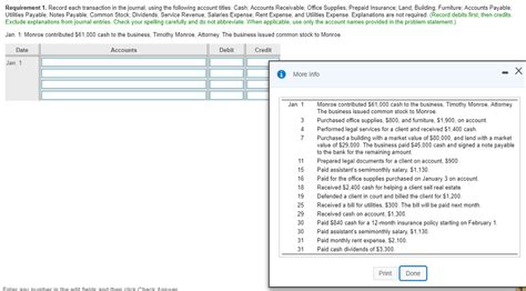 Transcribed image text from this question. Solved: . Record Each Transaction In The Journal, Using Th... | Chegg.com