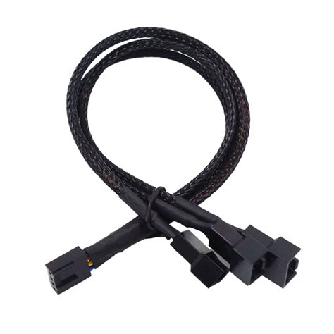Cable Length 27cm Color Computer Cables Molex To 3 Way 3pin4pin Fan