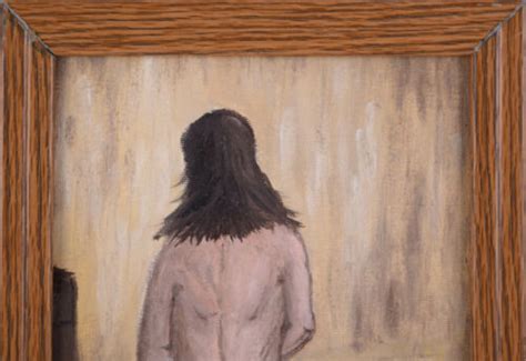 VIntage Modernst OIl On Canvas Nude Backside EBay