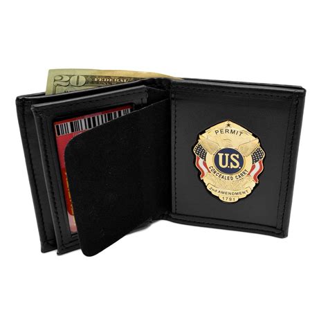concealed weapons permit mini badge id wallet iucn water