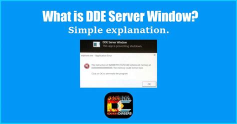 What Is Dde Server Window Simple Explanation