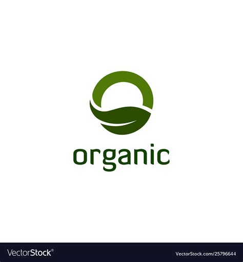 Organic Logo Royalty Free Vector Image Vectorstock
