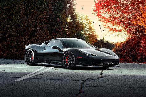 Wallpaper Black Side View Sports Car Coupe Performance Car