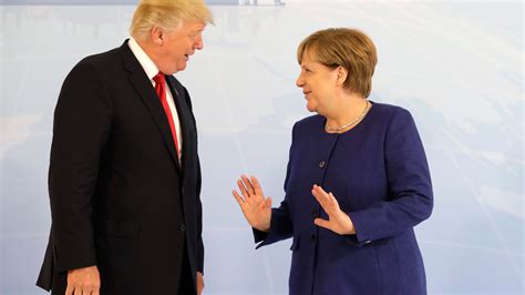 merkel knows she has to deal with trump the question is how the new york times