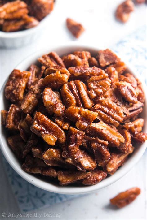 5 Minute Candied Pecans Amys Healthy Baking