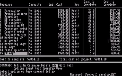 Winworld Microsoft Project 10 For Dos