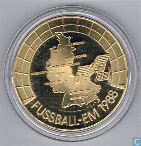 Alles über die europameisterschaft 2021 mit deutschland. Deutschland Fußball EM 1988 - Commemorative tokens - Catawiki