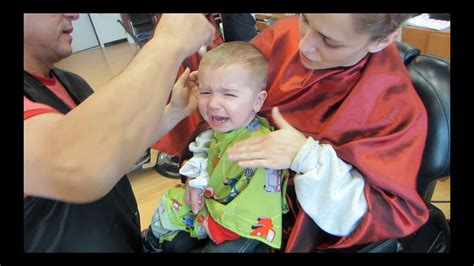 Babys First Haircut Shelly And Michael Youtube