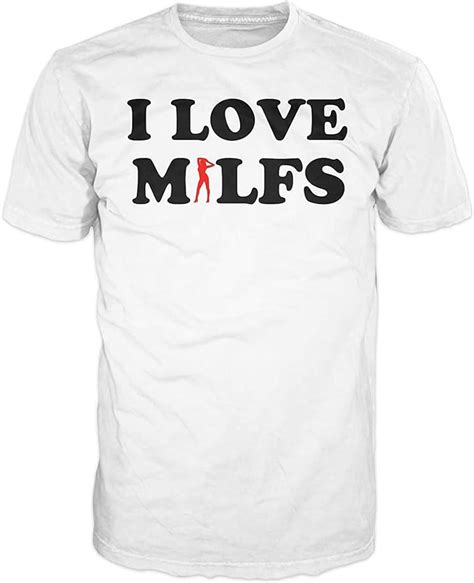 Sun Tshirt Custom T Shirt Mens I Love Milfs T Shirt Clothing