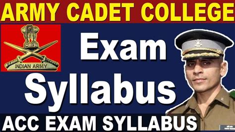 Acc Entry Syllabus And Exam Pattern Army Cadet College Exam Syllabus