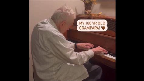 100 Year Old Grandpas Peppy Piano Performance Has Twitter Cheering Out