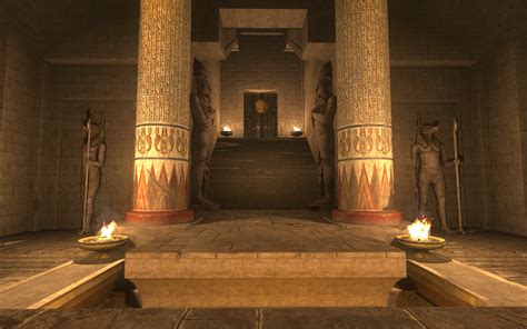 Egyptian Temple Rendering Ancient Egyptian Architecture Egypt