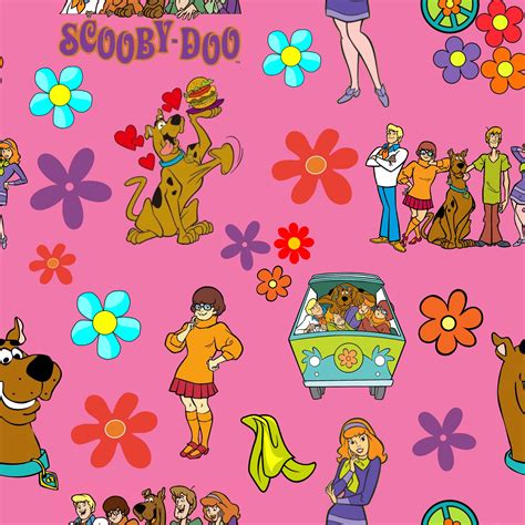 Preorder Round 14 Scrub Top 3022 Scooby Gang In Pink — Little