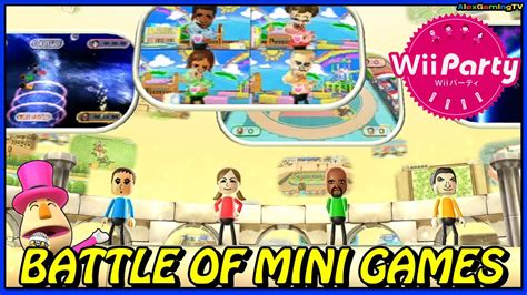wii party battle of minigames master com takumi vs lucia vs matt vs pablo alexgamingtv youtube