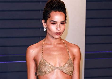 zoe kravitz tits are seen at oscars and met gala scandal planet