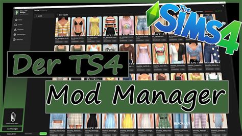 Das Must Have Tool Für Sims 4 Der Ts4 Mod Manager Deutsch Youtube