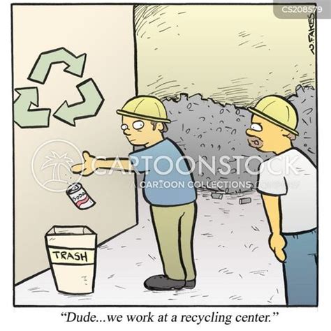 Plastic Recycling Cartoon