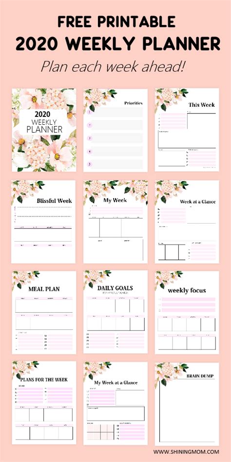 9 Weekly Planner Template Printable Perfect Template Ideas