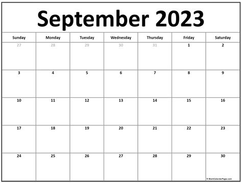 September 2023 Calendar Free Printable Calendar Templates