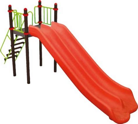 Playground Equipement Red 6 Step Double Slide Age Group 5 12 Yrs In