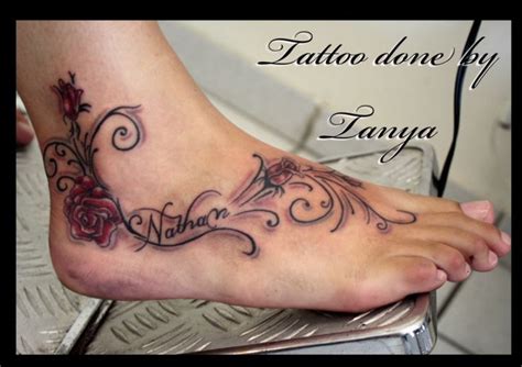 21 Best Name Ankle Tattoo Designs Images On Pinterest Ankle Foot