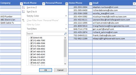 Contact List Excel Template Free Business Contact Database Tool