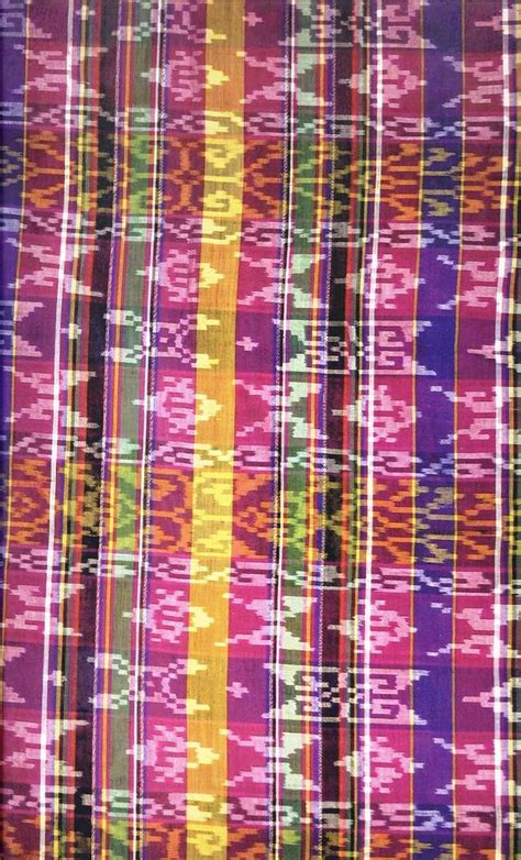 Maranao Textile Tie Dyed Patterns Over Warp Stripes Woven Flickr