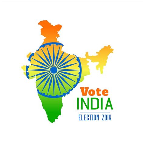 Free Vector Election Of India 2019 Banner Design