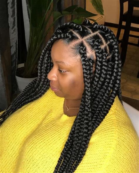 These 18 Jumbo Box Braids Are Just Incredible Hairstyles Vip