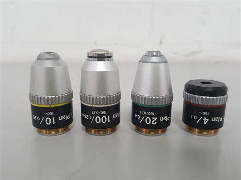 4x Nikon Microscope Objectives E Plan 10025 160 100125 Oil 2004