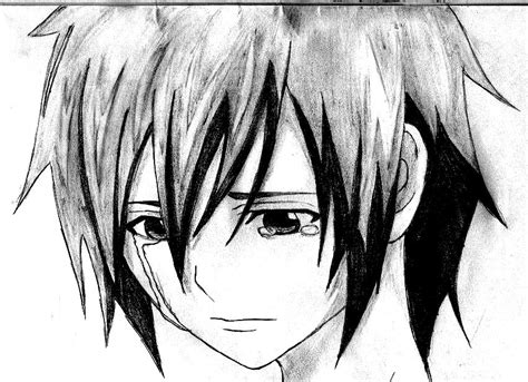 Sad Anime Boy Drawing Easy Anime Wallpaper