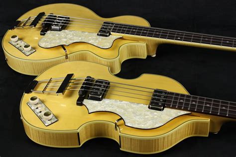 Here S A Pair Of Very Unusual Custom Shop Hofner Basses We Sold A While Back A Club Our