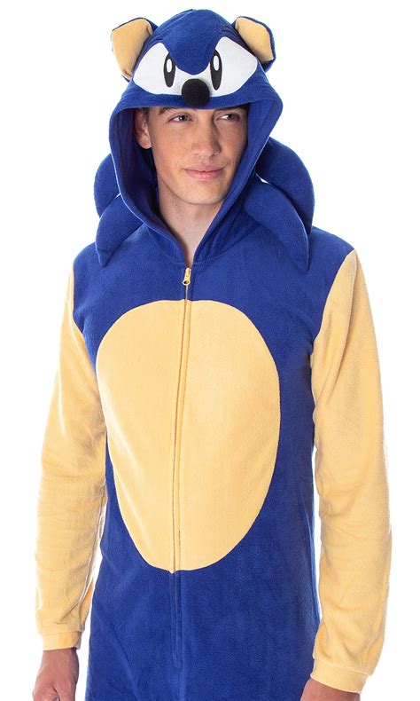 Sonic The Hedgehog Mens Video Game Character Costume One Piece Union