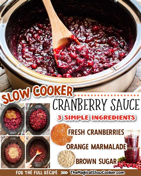 slow cooker cranberry sauce the magical slow cooker