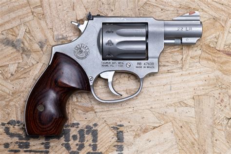Taurus Ultra Lite Nine 22lr Police Trade In Revolver With Wood Grips