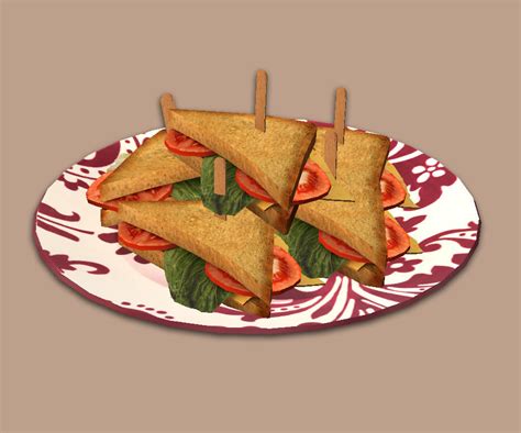 Jacky93sims — Tomato Sandwich Food For The Sims 2 Nutella Snacks