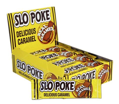 Slo Poke Chewy Caramel Candy Bar 15 Oz 24 Count Box Etsy