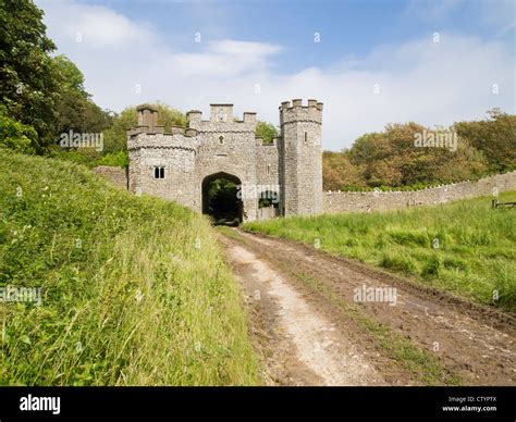 Dunraven Castle Gatehouse South Wales Stock Photo Alamy