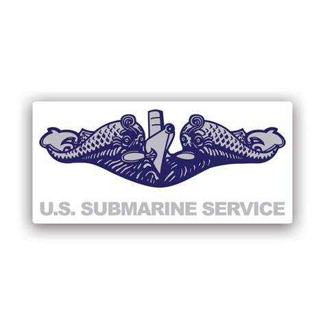 Submarine Warfare Dolphins Sticker Decal American Made Uv Protected Sub