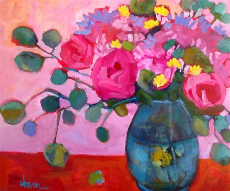 Still Life Artists International Roses Bloom By Annie Obrien Gonzales