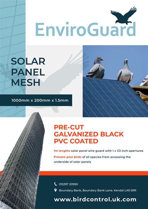 Pvc Coated Solar Panel Mesh Kit Pre Cut Enviroguard