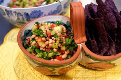 Combine the diced tomatoes, whole tomatoes, cilantro, onions, garlic, jalapeno, cumin, salt, sugar and lime juice in a blender or food processor. Black Eyed Pea Salsa | The Pioneer Woman
