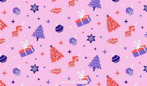 Christmas Pastel Pattern Design Vector Download