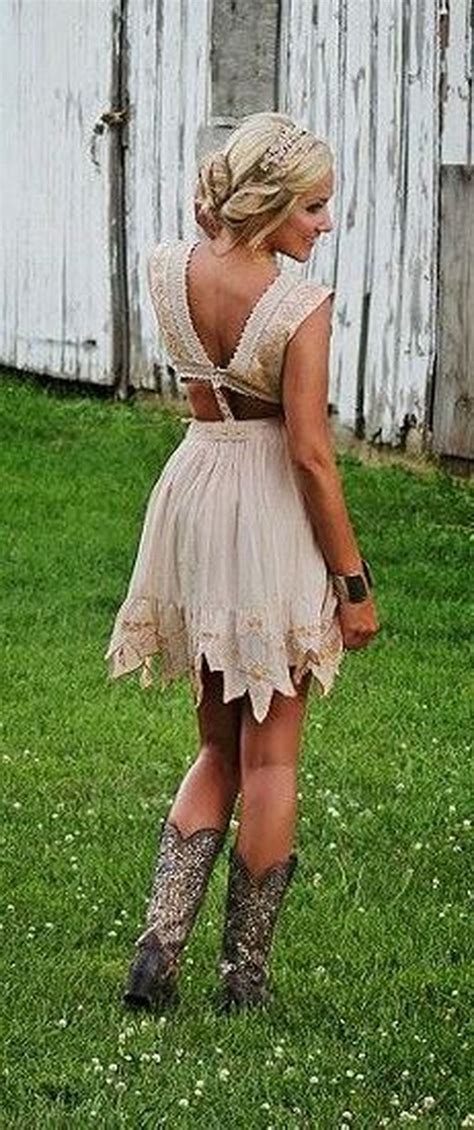 Short Country Wedding Dresses With Cowgirl Boots Ideas Prestastyle