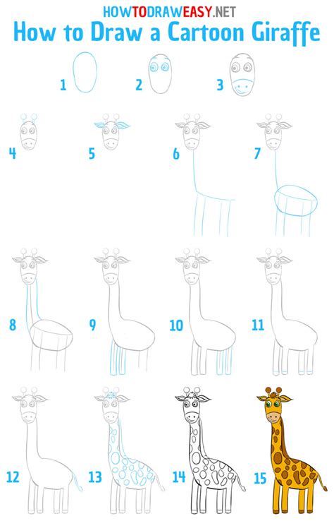 How To Draw A Giraffe Really Easy Drawing Tutorial