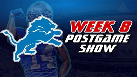 Detroit Lions Postgame Show Week 8 Miami Dolphins Youtube
