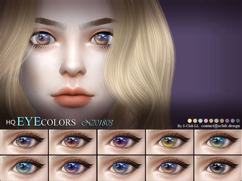 The Sims Resource S Club Ll Ts4 Eyecolors 201803